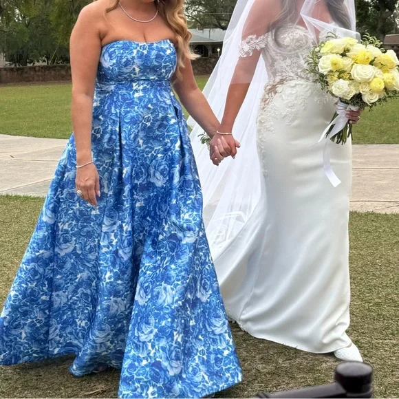 sachin and babi light blue dress Kyle Gingham Dress by SACHIN BABI main image 0